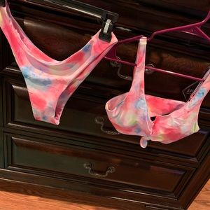 Zaful tie dye bathing suit